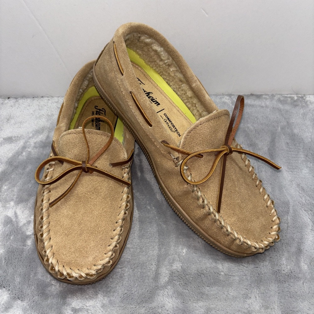 Florsheim Mens Cozzy Tie Slipper Sand Size 8 M NIB